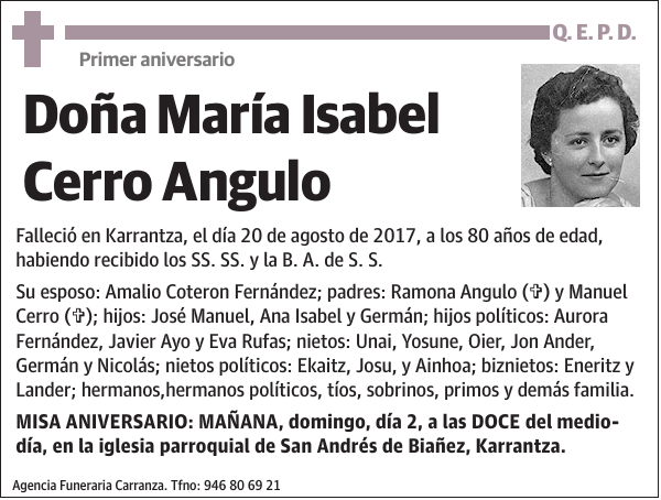 María Isabel Cerro Angulo