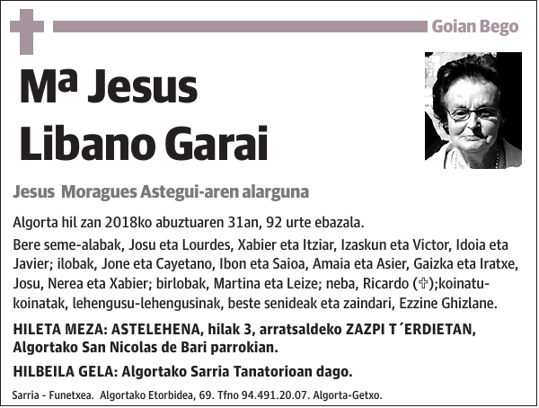 Mª Jesus Libano Garai