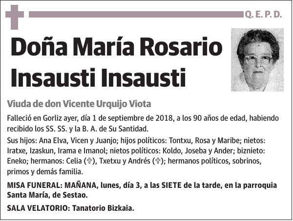 María Rosario Insausti Insausti