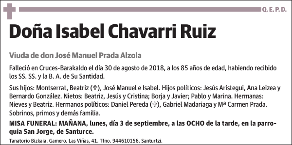 Isabel Chavarri Ruiz