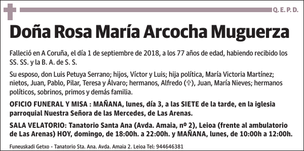 Rosa María Arcocha Muguerza