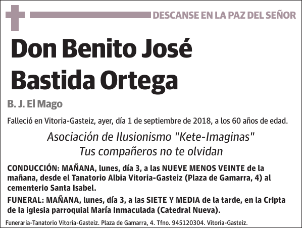 Benito José Bastida Ortega