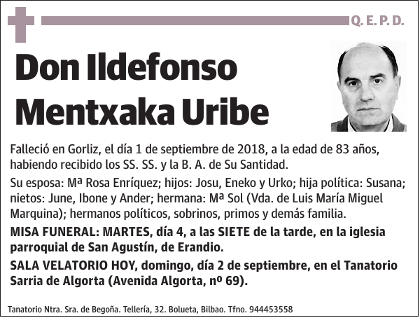 Ildefonso Mentxaka Uribe