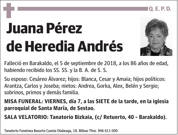 Juana Pérez de Heredia Andrés