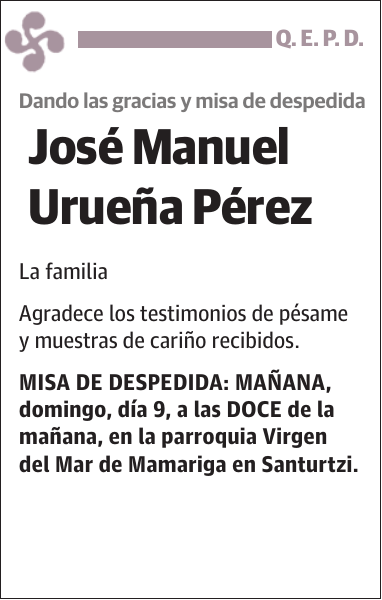 José Manuel Urueña Pérez