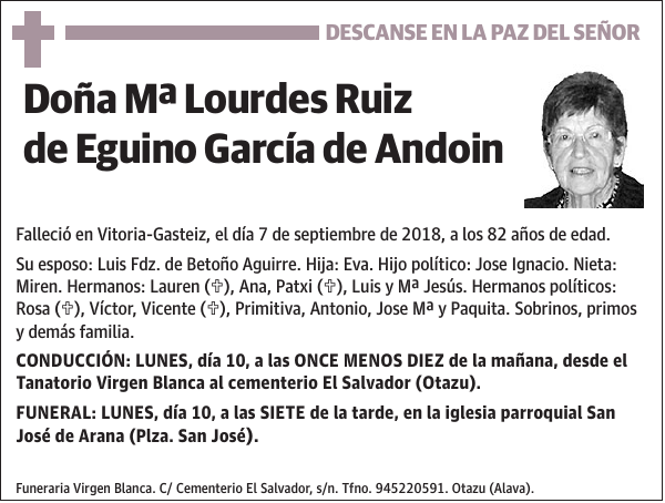 Mª Lourdes Ruiz de Eguino García de Andoin