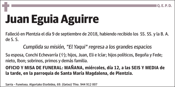 Juan Eguia Aguirre