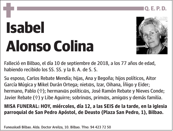 Isabel Alonso Colina