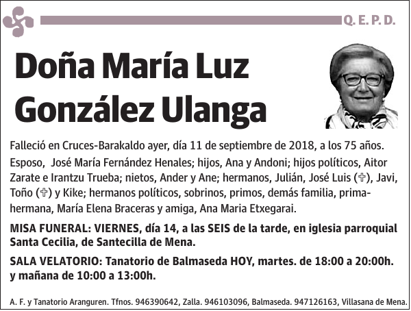 María Luz González Ulanga