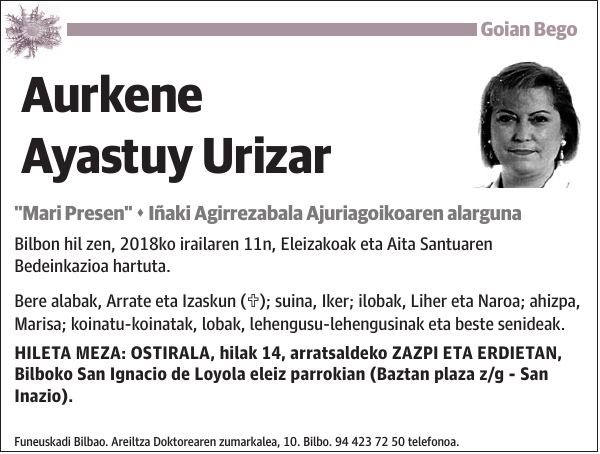 Aurkene Ayastuy Urizar