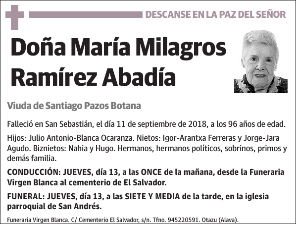 María Milagros Ramírez Abadía