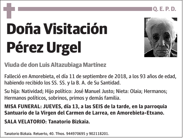 Visitación Pérez Urgel