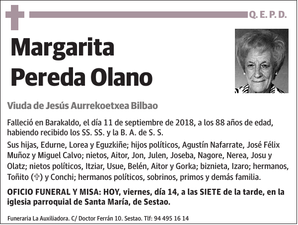 Margarita Pereda Olano