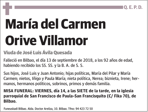 María del Carmen Orive Villamor