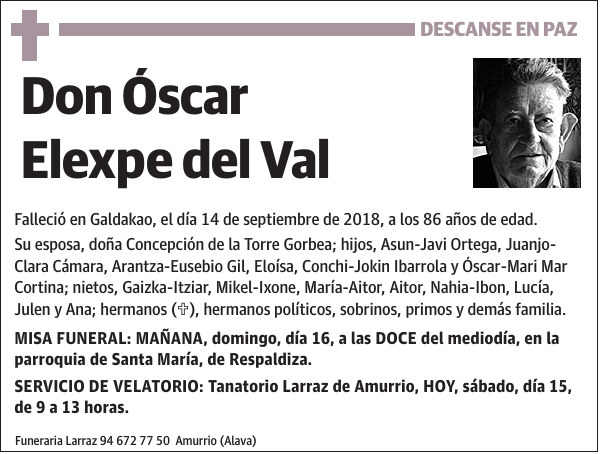 Óscar Elexpe del Val