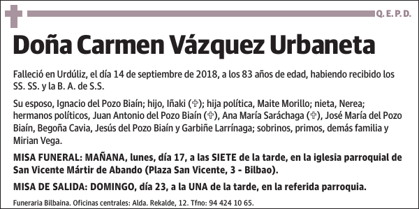 Carmen Vázquez Urbaneta