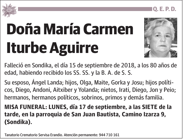 María Carmen Iturbe Aguirre