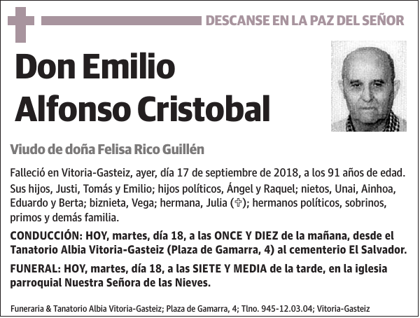 Emilio Alfonso Cristobal