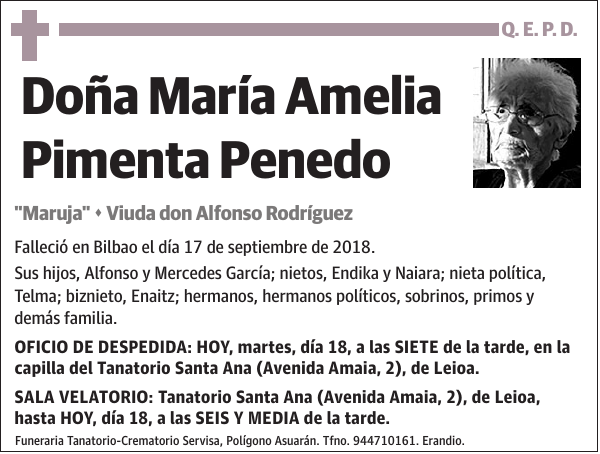 María Amelia Pimenta Penedo