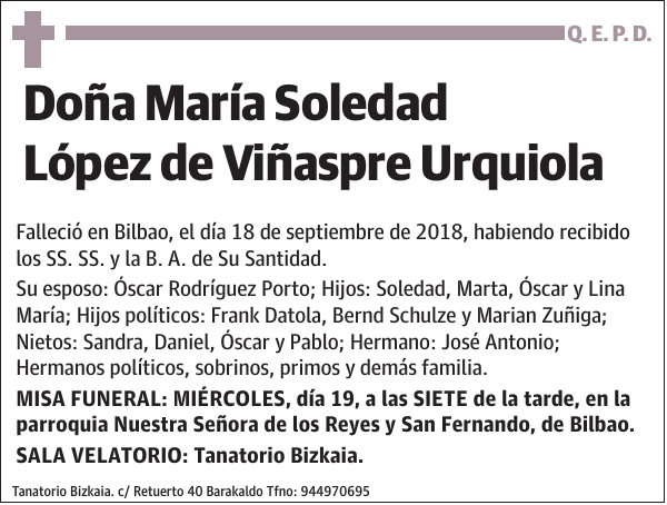 María Soledad López de Viñaspre Urquiola