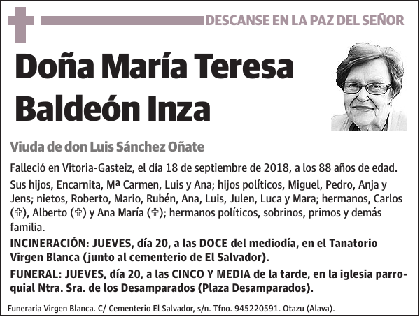 María Teresa Baldeón Inza