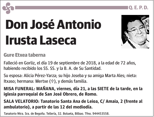 José Antonio Irusta Laseca