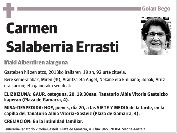 Carmen Salaberria Errasti