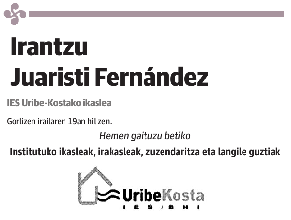 Irantzu Juaristi Fernández