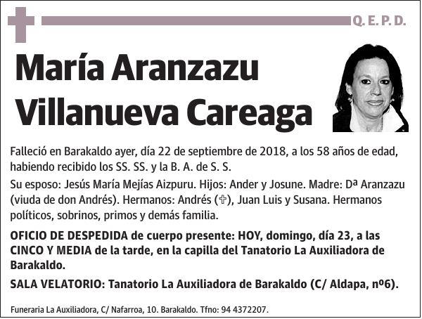 María Aranzazu Villanueva Careaga