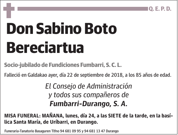 Sabino Boto Bereciartua