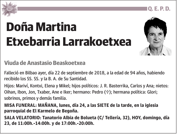 Martina Etxebarria Larrakoetxea