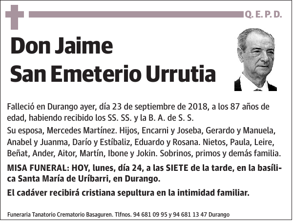 Jaime San Emeterio Urrutia