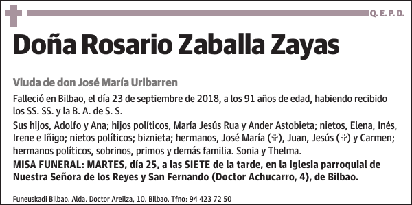 Rosario Zaballa Zayas