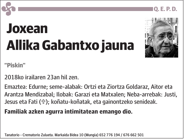 Joxean Allika Gabantxo