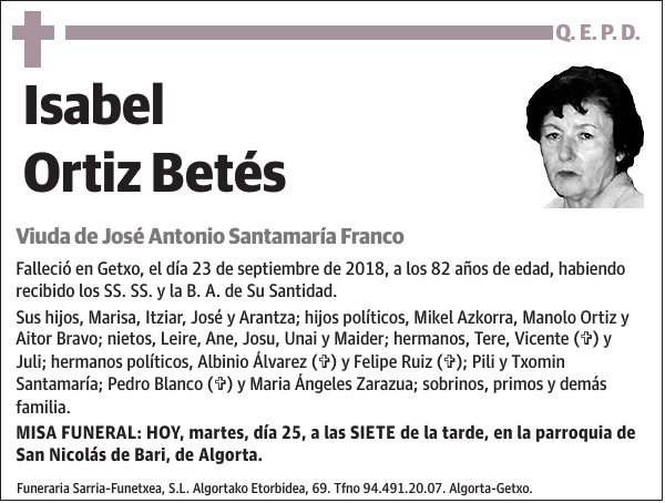 Isabel Ortiz Betés