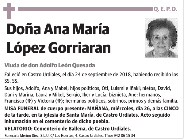 Ana María López Gorriaran