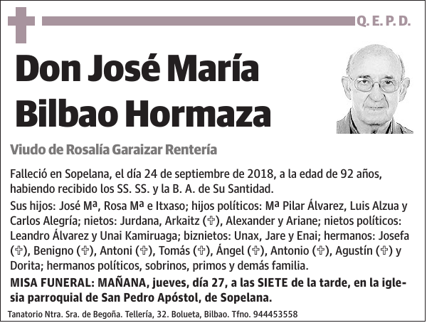 José María Bilbao Hormaza