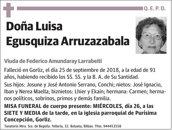 Luisa Egusquiza Arruzazabala