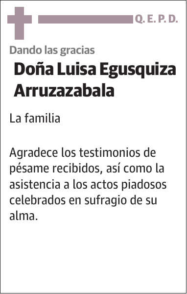 Luisa Egusquiza Arruzazabala