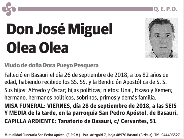 José Miguel Olea Olea