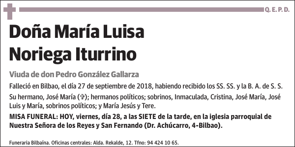 María Luisa Noriega Iturrino