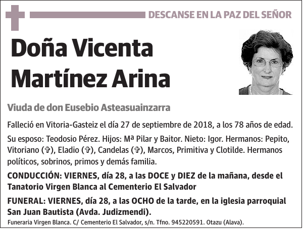 Vicenta Martínez Arina