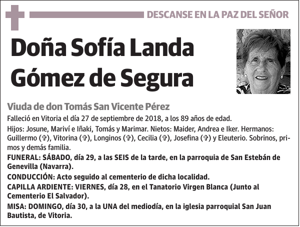 Sofía Landa Gómez de Segura