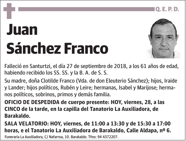 Juan Sánchez Franco