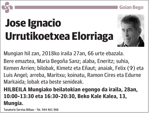 Jose Ignacio Urrutikoetxea Elorriaga