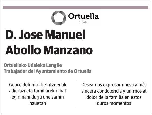 D. Jose Manuel Abollo Manzano