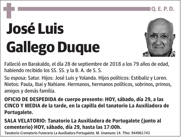 José Luis Gallego Duque