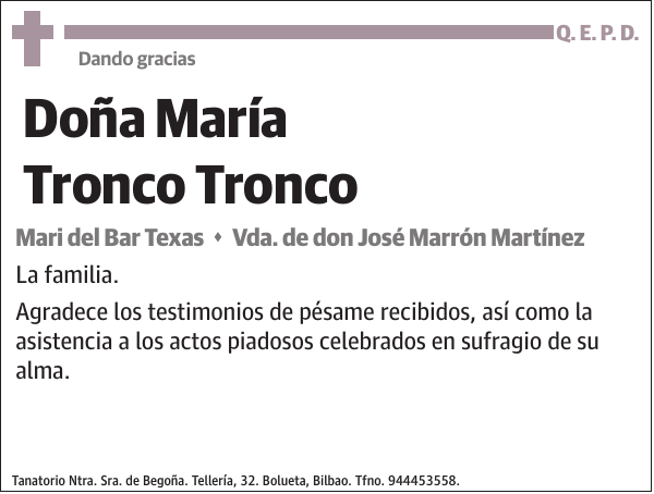 María Tronco Tronco