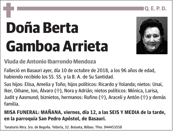 Berta Gamboa Arrieta