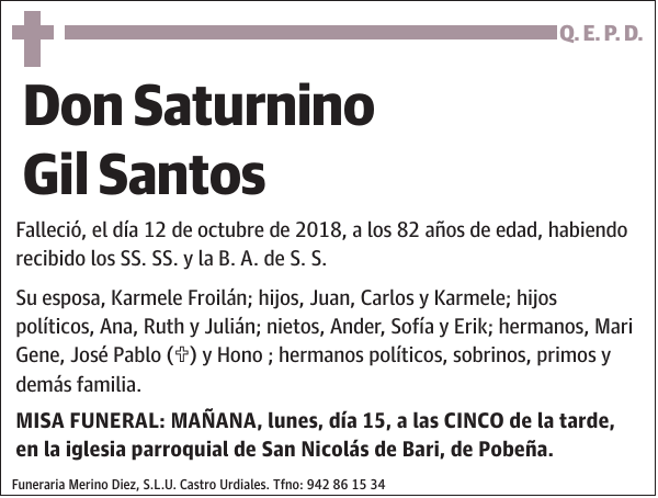 Saturnino Gil Santos